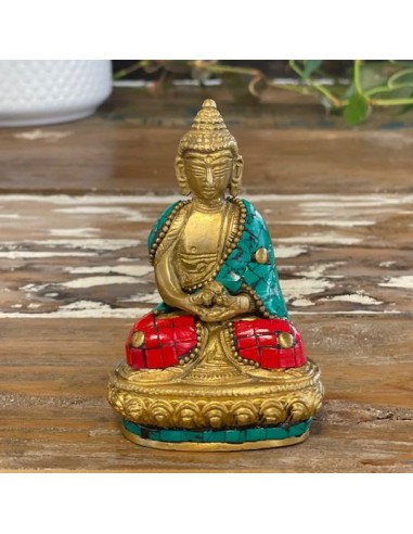 Figure de Bouddha en laiton – Geste de bénédiction