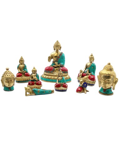 Figure de Bouddha en laiton – Geste de bénédiction
