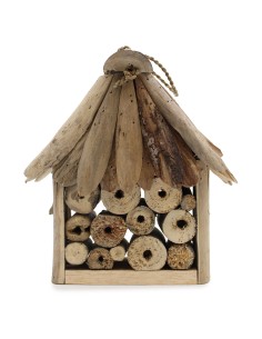Boîte décorative nature bois flotté – Abeilles & insectes