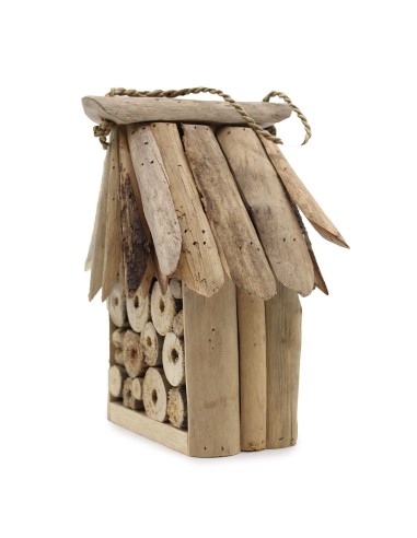 Boîte décorative nature bois flotté – Abeilles & insectes