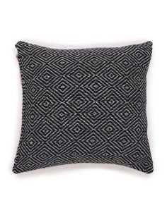 Housse de coussin décorative – Labyrinthe noir zen