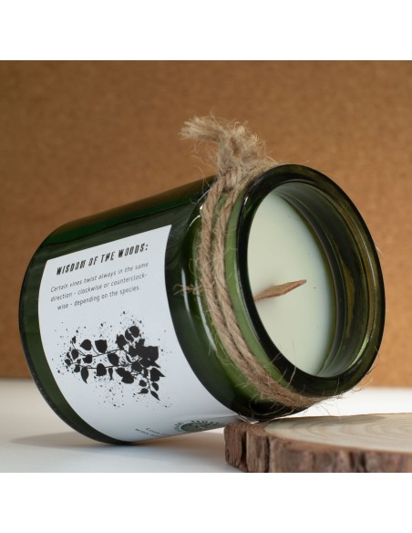 Greenman – Bougie soja Woodwick « Crépuscule vert »