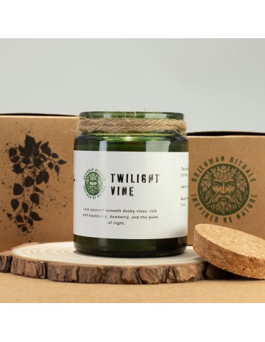 Greenman – Bougie soja Woodwick « Crépuscule vert »