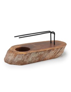Support chauffant pour palo santo – Bois de gamel patiné
