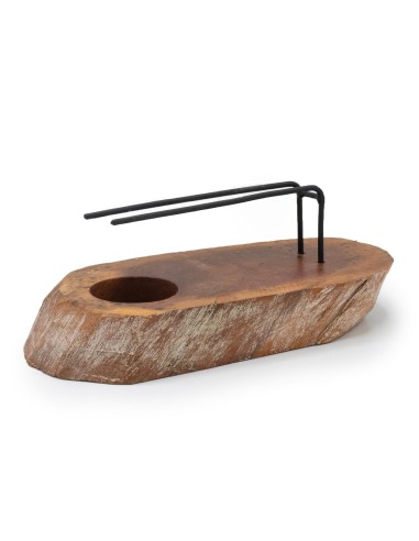 Support chauffant pour palo santo – Bois de gamel patiné