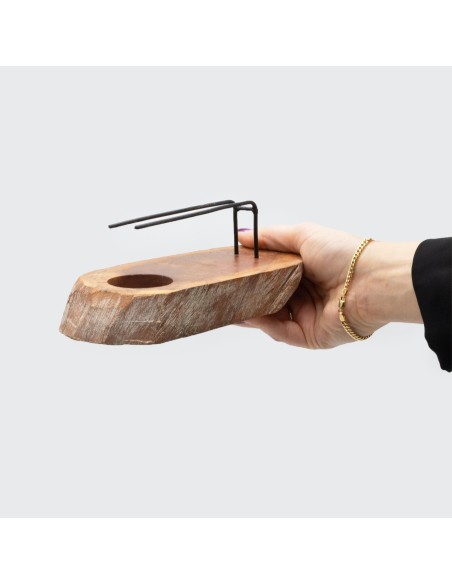 Support chauffant pour palo santo – Bois de gamel patiné