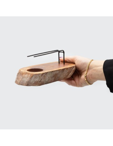 Support chauffant pour palo santo – Bois de gamel patiné
