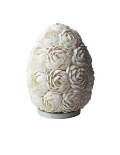 Lampe boho en coquillages – Lumière douce rose