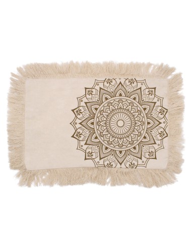 Coussin Lotus Mandala – Harmonie bronze