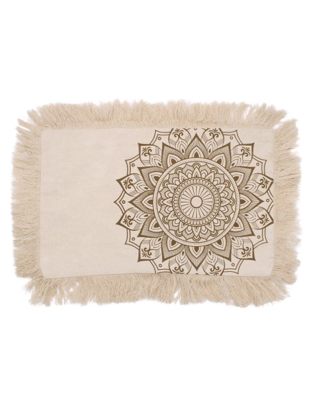 Coussin Lotus Mandala – Harmonie bronze