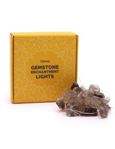 Guirlande de pierres précieuses – Citrine fumée