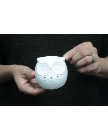 Brûle-parfum classique en céramique – Hibou bas