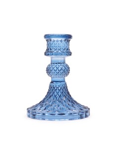 Photophore vintage pour dîner – Bleu royal