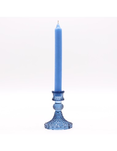 Photophore vintage pour dîner – Bleu royal