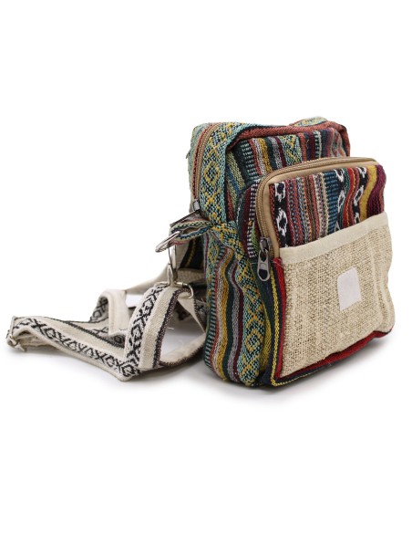 Sac bandoulière body?cross en chanvre naturel & jhari