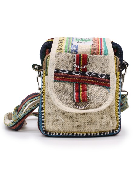Sac bandoulière body?cross en chanvre naturel & jhari