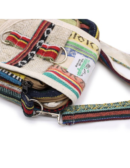 Sac bandoulière body?cross en chanvre naturel & jhari