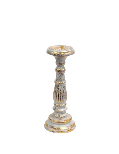 Petit chandelier décoratif – Or blanc