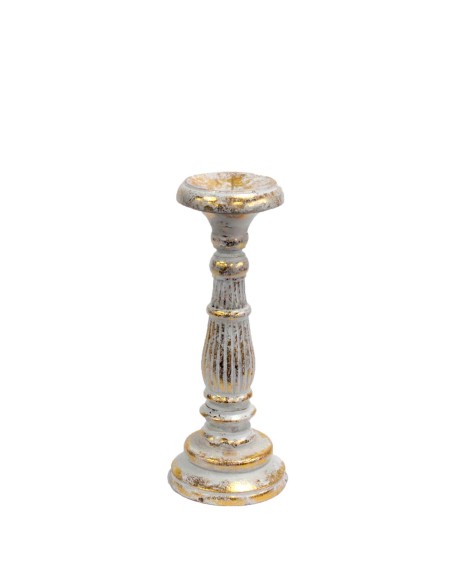 Petit chandelier décoratif – Or blanc