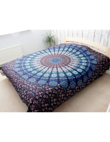 Colcha double en coton – Mandala classique