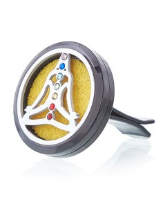 Diffuseur pour voiture – Yoga chakra en métal
