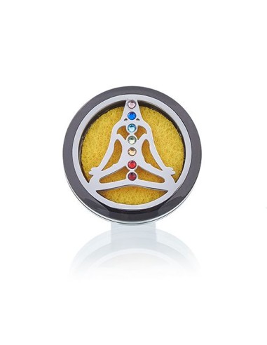 Diffuseur pour voiture – Yoga chakra en métal