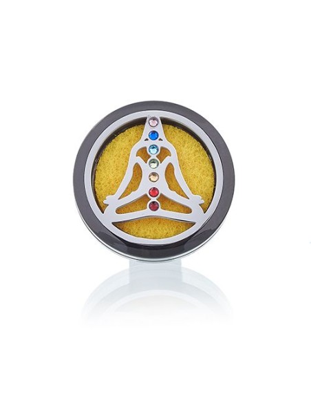 Diffuseur pour voiture – Yoga chakra en métal