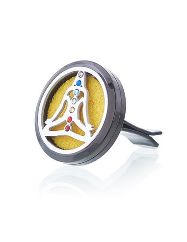 Diffuseur pour voiture – Yoga chakra en métal