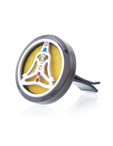 Diffuseur pour voiture – Yoga chakra en métal