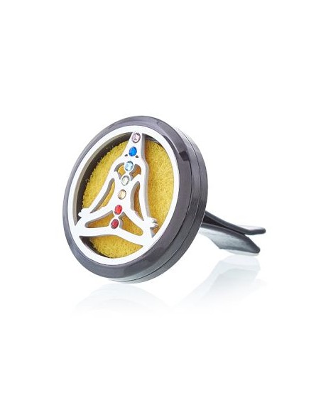 Diffuseur pour voiture – Yoga chakra en métal
