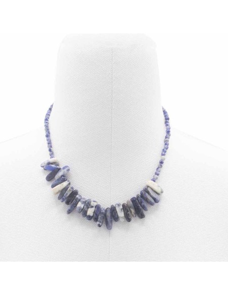 Collier Longstone en sodalite – Clarté intérieure