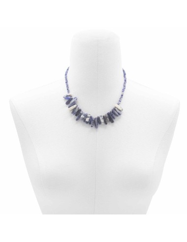 Collier Longstone en sodalite – Clarté intérieure