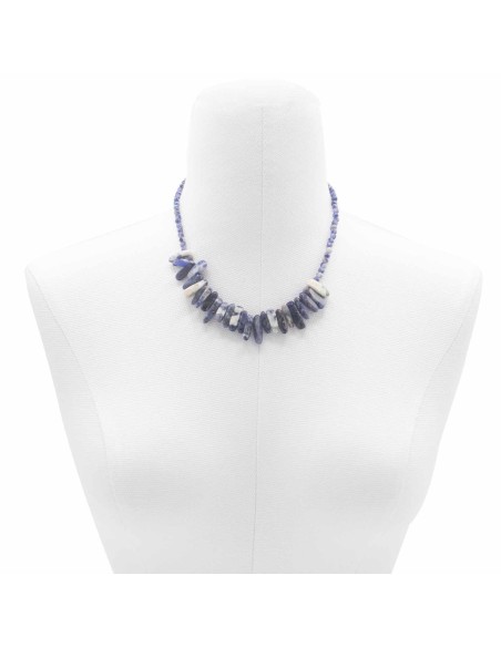 Collier Longstone en sodalite – Clarté intérieure
