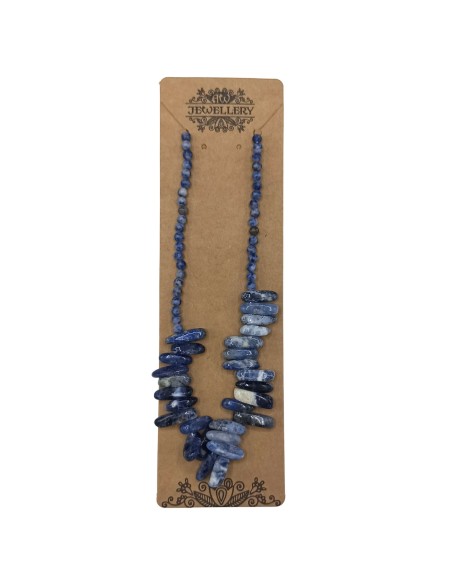 Collier Longstone en sodalite – Clarté intérieure