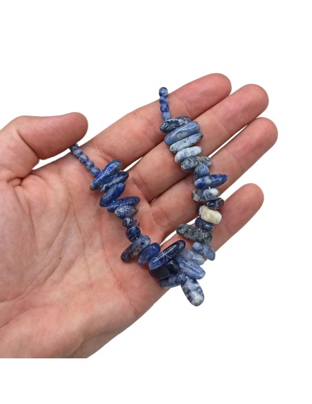 Collier Longstone en sodalite – Clarté intérieure