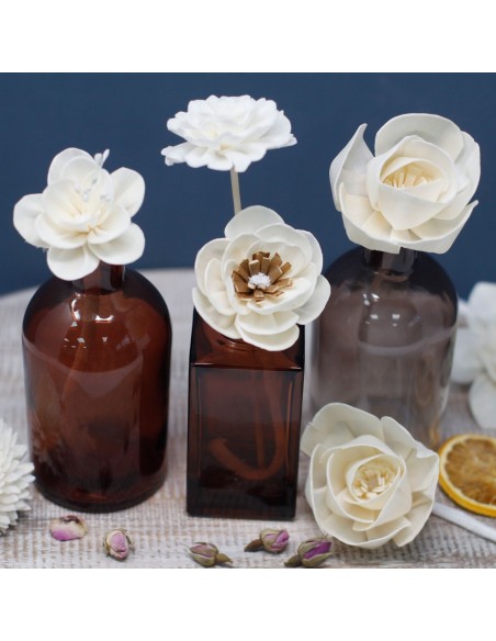 Diffuseur décoratif à fleurs naturelles – Rose