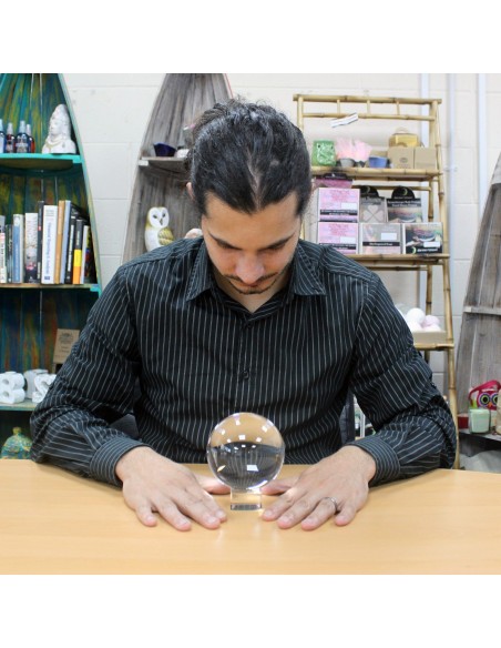 Sphère en cristal avec support – Vision zen