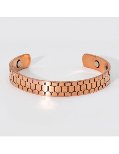 Bracelet masculin en cuivre magnétique – Force intérieure