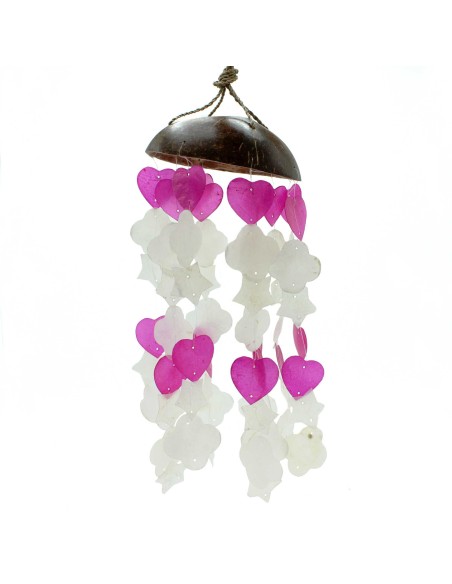Carillon de vent coco & capiz – Douce harmonie