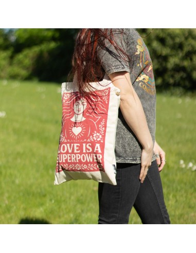 Sac tote Nomad Sari iconique – «?L’amour est un super?pouvoir?»