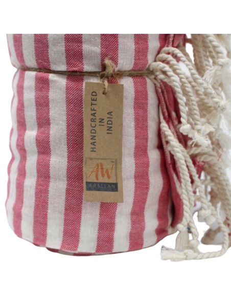 Serviette?paréo en coton – Rose chaud