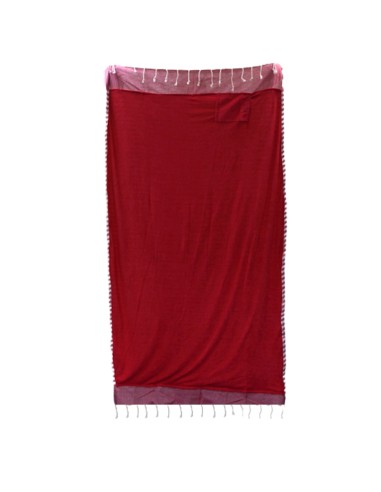 Serviette?paréo en coton – Rose chaud
