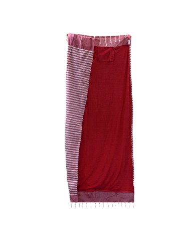 Serviette?paréo en coton – Rose chaud