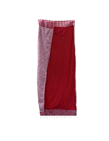 Serviette?paréo en coton – Rose chaud
