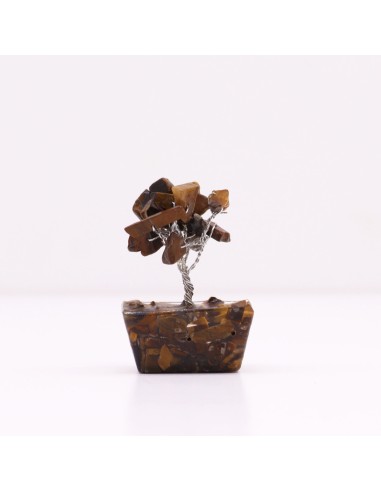 Mini arbre de pierres – Œil de tigre & orgonite