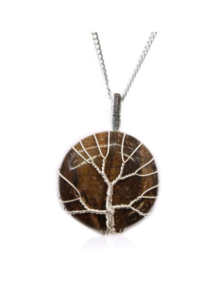 Collier Arbre de Vie en œil de tigre – Confiance