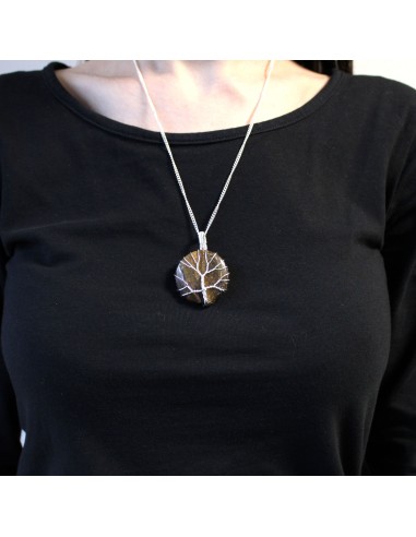Collier Arbre de Vie en œil de tigre – Confiance