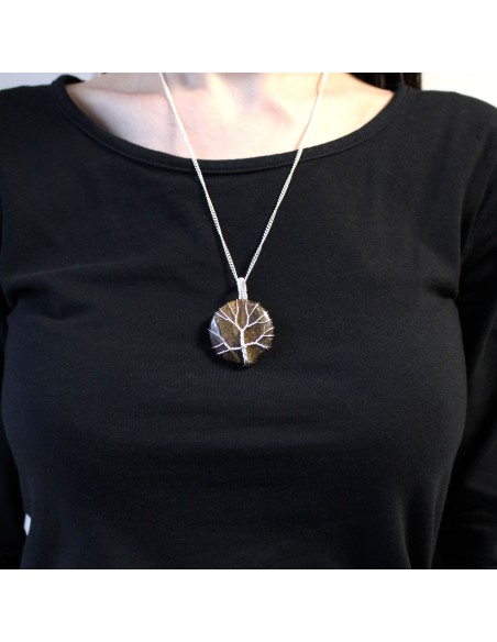 Collier Arbre de Vie en œil de tigre – Confiance