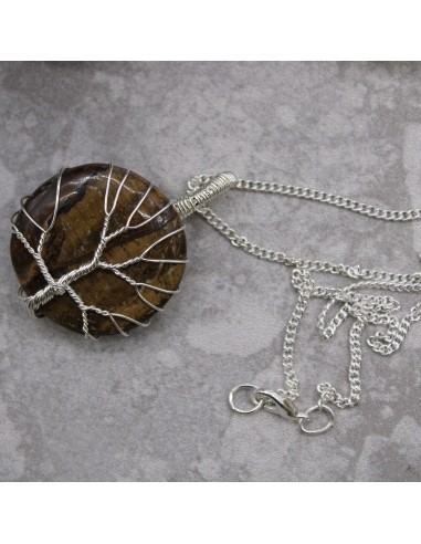 Collier Arbre de Vie en œil de tigre – Confiance