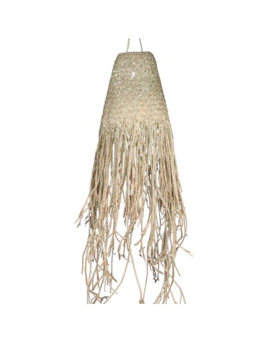 Suspension lumineuse naturelle en doum – Boho zen